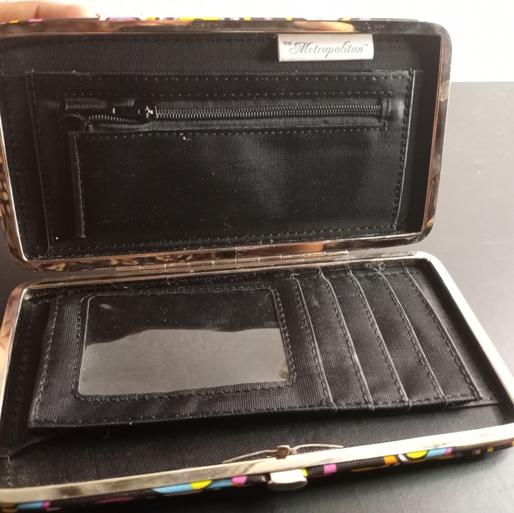 Multicolor Circles Pattern 7" Metropolitan Clutch… - image 4